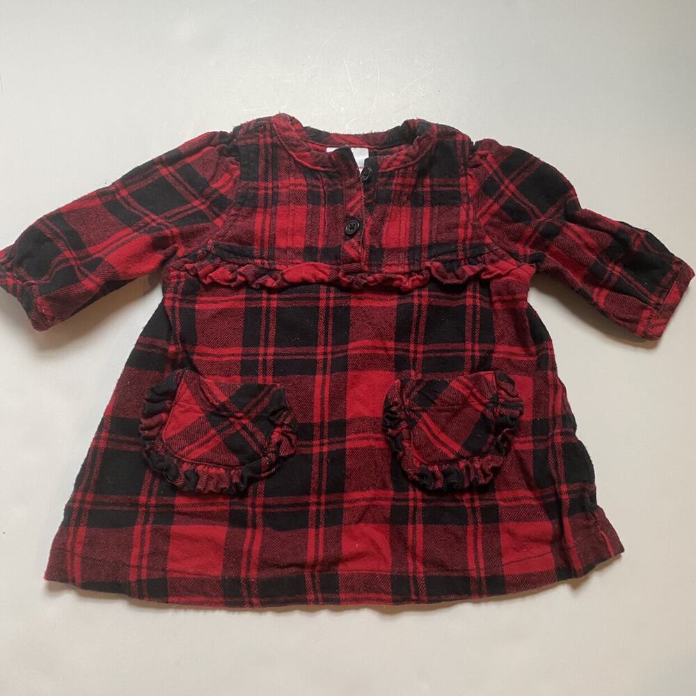 Hanna Andersson Red Black Plaid Dress